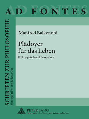 cover image of Plädoyer für das Leben